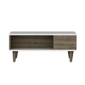 Masuta de cafea Lyon, Maison in Design, 90 x 60 x 39 cm, PAL, alb/natural