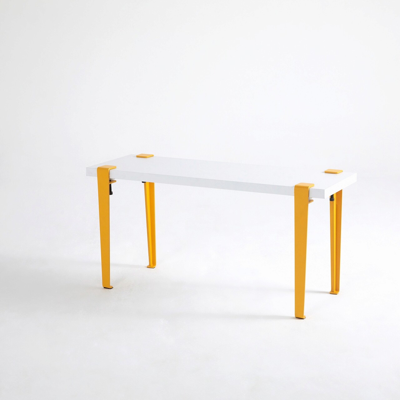 Banca, Logg, Khalkeus , 90x45x30 cm, Alb / Galben - 1 | YEO