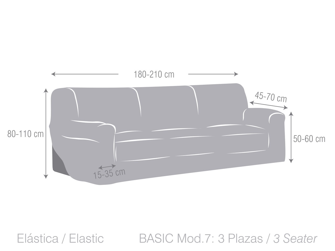 Husa Canapea Elastica Bi-stretch, Aquiles, 3 Locuri, Rosu Granat C/8