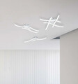 Plafoniera Route, RL, 46x46x7 cm, 5W, 4x SMD, metal, alb mat