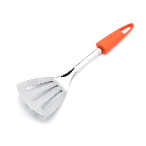 Paleta perforata Luigi Ferrero, FR-1911, 35 cm, inox, portocaliu