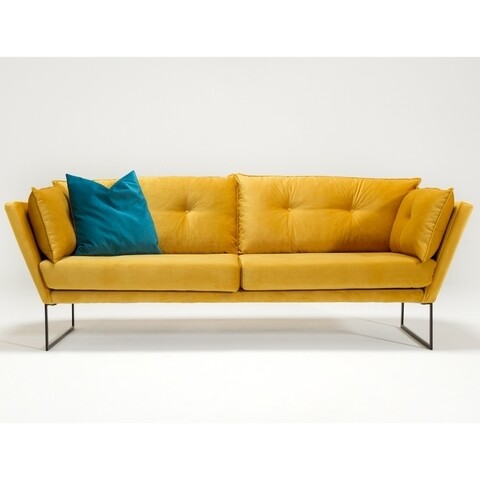 Canapea Relax, Balcab Home, 3 locuri, 212x88x42 cm, mustar Balcab Home