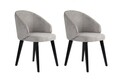 Set scaune 2 piese, Wayland, Bentley, Gri/Negru
