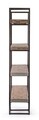 Biblioteca cu scara Manchester, Bizzotto, 150x35x180 cm, lemn de mango/otel