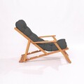 Set masa si scaune de gradina, Meya Dekor, My007, Lemn de fag, Gri / Natural