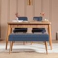 Set masă și scaune extensibile, Vella, Vina 1048, PAL, Pin Atlantic / Albastru închis