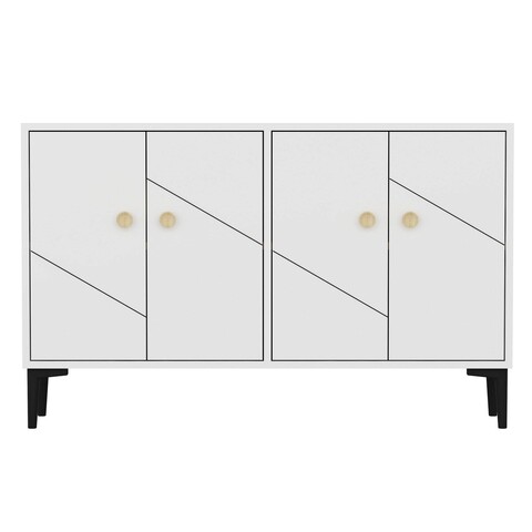 Comoda TV, Odessa, Myria, 120x30x75 cm, PAL, Alb