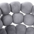 Scaun Bubble, Homla, 61x57.5x81.7 cm, metal/catifea din poliester, gri