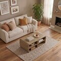 Masuta de cafea, Hanah Home, Rovel, 80.3x32.5x50 cm, Natural