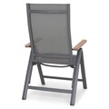 Scaun cu spatar inalt Cesano, 62x68x108 cm, gri