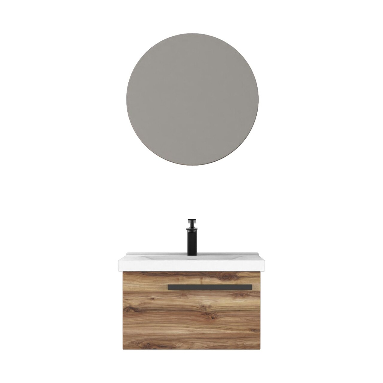 Set mobilier de baie (2 piese), Hanah Home, Bulu 65, Pin - view 3