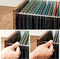 Dulap de birou pentru dosare, Vasagle, cu roti, compartiment A4 si letter, 80x40x66 cm, PAL, maro