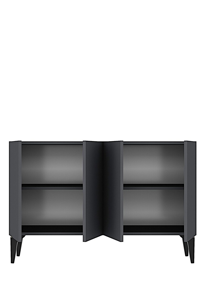 Consola, Hanah Home, Lipa 120, 120x79x32 cm, Antracit - view 8