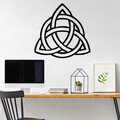 Decoratiune de perete, Model-156, Metal, Dimensiune: 59 x 1,5 x 49 cm, Negru