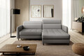 Coltar extensibil dreapta 3 locuri ELTAP, RT-03MAN, Gomsi, 228x165x100 cm, lemn/poliester, gri inchis