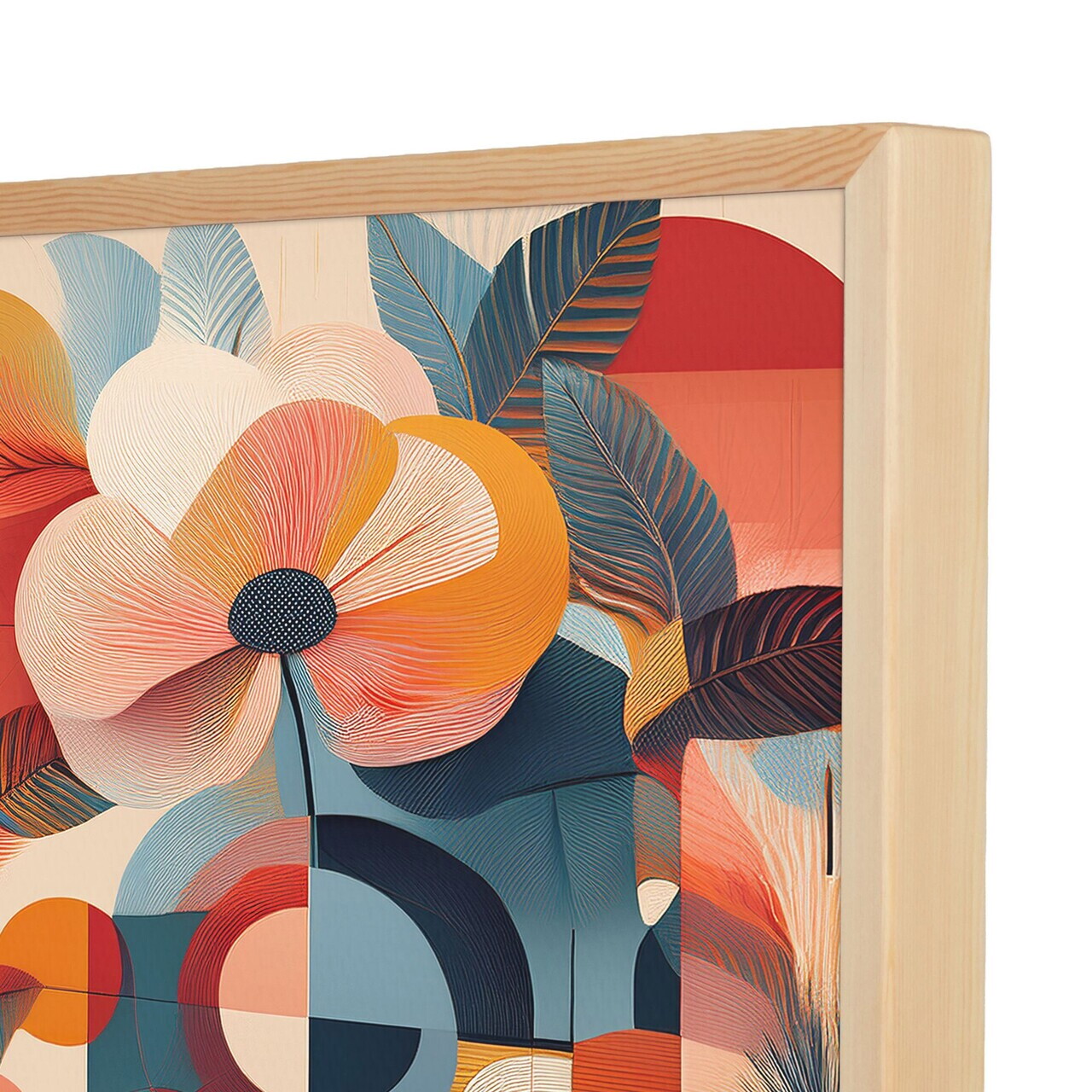 Tablou decorativ, Cc-K-Ah-1005, Canvas, Cadru: 100% LEMN (Grosime: 18 mm), Multicolor - view 3