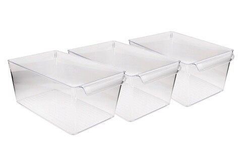 Set organizatoare frigider, Fremont, 964FRM3414, Plastic, Transparent