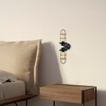 Aplica de perete, Mahoni - 13207, Fulgor, 12 x 20 x 51 cm, 2 x E27, 40W, negru
