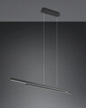 Lustra Odio, RL NOW, 110x8.5x150 cm, 22W, 1x SMD, metal, negru mat