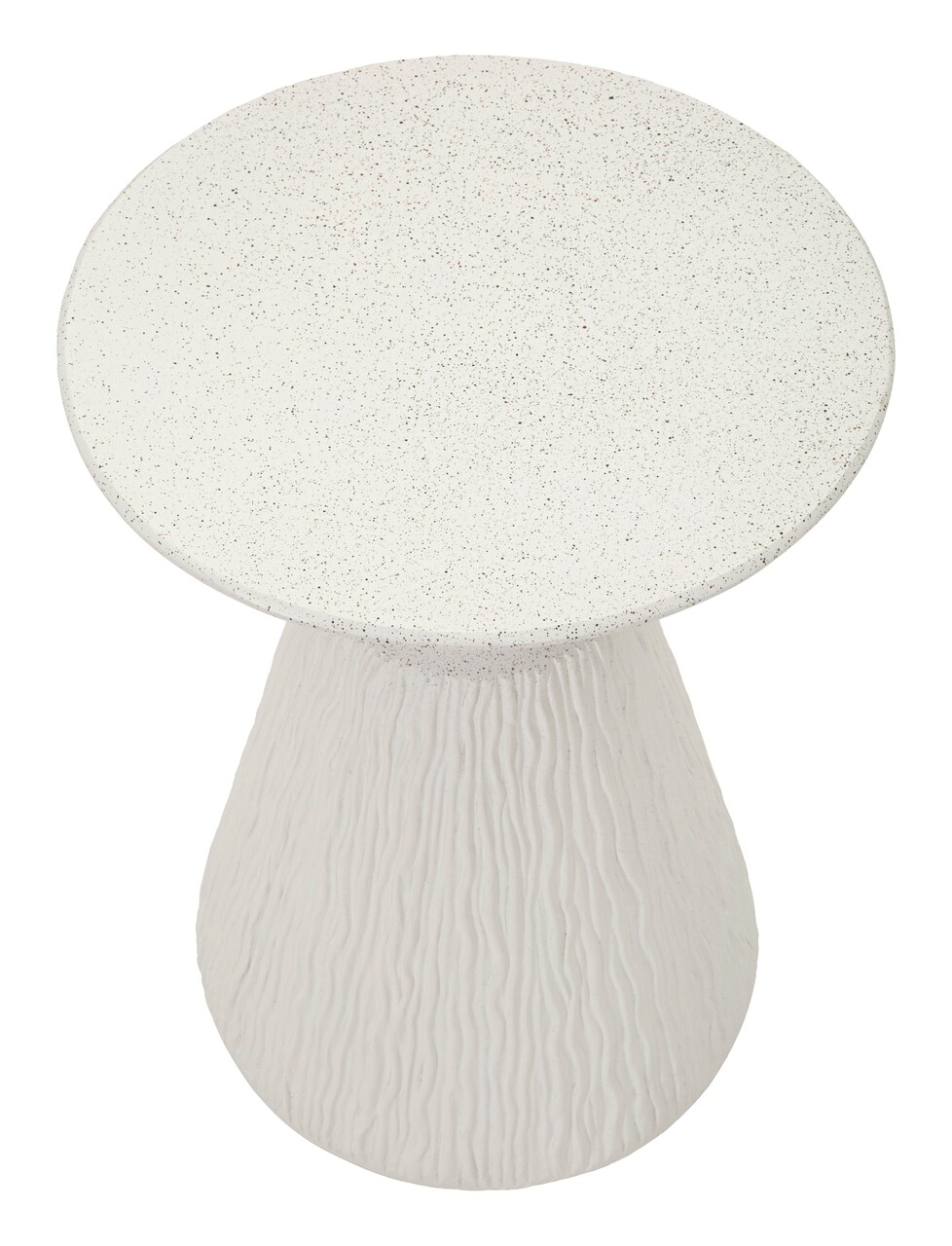 Masuta de cafea, Mauro Ferretti, Cone, 40x53 cm, utilizare interior / exterior,  oxid de magneziu, crem - imagine 6