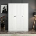 Dulap pentru haine, Minerva, Kale White, 135x190x52 cm, PAL, Alb