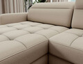 Coltar extensibil stanga 4 locuri ELTAP, LT-18MAN, Berrto, 306x165x100 cm, lemn/poliester, bej