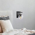 Aplica de perete, Fulgor, 942FLG2215, Metal, Negru/Maro antic