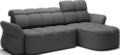 Coltar extensibil dreapta 3 locuri ELTAP, Beneth, 301x185x115 cm, lemn/poliester, gri inchis