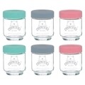 Set 6 borcane cu capac pentru hrana copii, Kilner, Bear, 190 ml, sticla, transparent