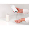 Dozator sapun / detergent lichid, Brabantia, SinkStyle Mineral, 6.5x8.5x15 cm, 200 ml, otel, alb