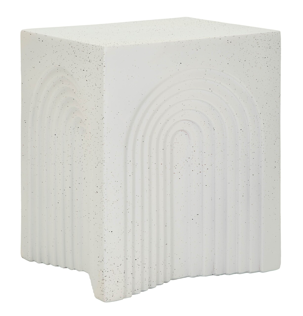 Masuta de cafea, Mauro Ferretti, Arc, 47.5x58x47.5 cm, utilizare interior / exterior,  oxid de magneziu, crem - view 8