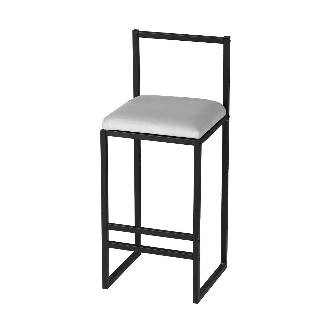 Set masa si 4 scaune de bar, Hanah Home, Nordic, Crem / Nuc / Negru - view 4