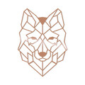 Decoratiune de perete, Wolf2, Metal, Dimensiune: 41 x 57 cm, Cupru