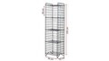 Corp biblioteca, Hanah Home, Altun, 36x135x33 cm, Negru