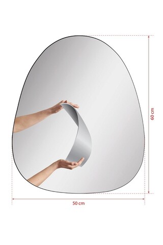 Oglinda cu Iluminare Led, Mirrorland, Quippy, Oglindă indestructibilă cu obturator, Alb
