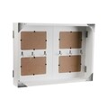 Dulapior pentru chei cu masca pentru contor si 4 rame foto, Versa, 46 x 8.5 x 33 cm, lemn, negru