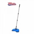 Matura manuala cu perii rotative, Vanora Turbo Clean, maner telescopic, albastru