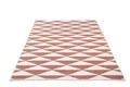 Covor cu doua fete Titor Triangle, Decorino, 160x235 cm, polipropilena, rosu/maro