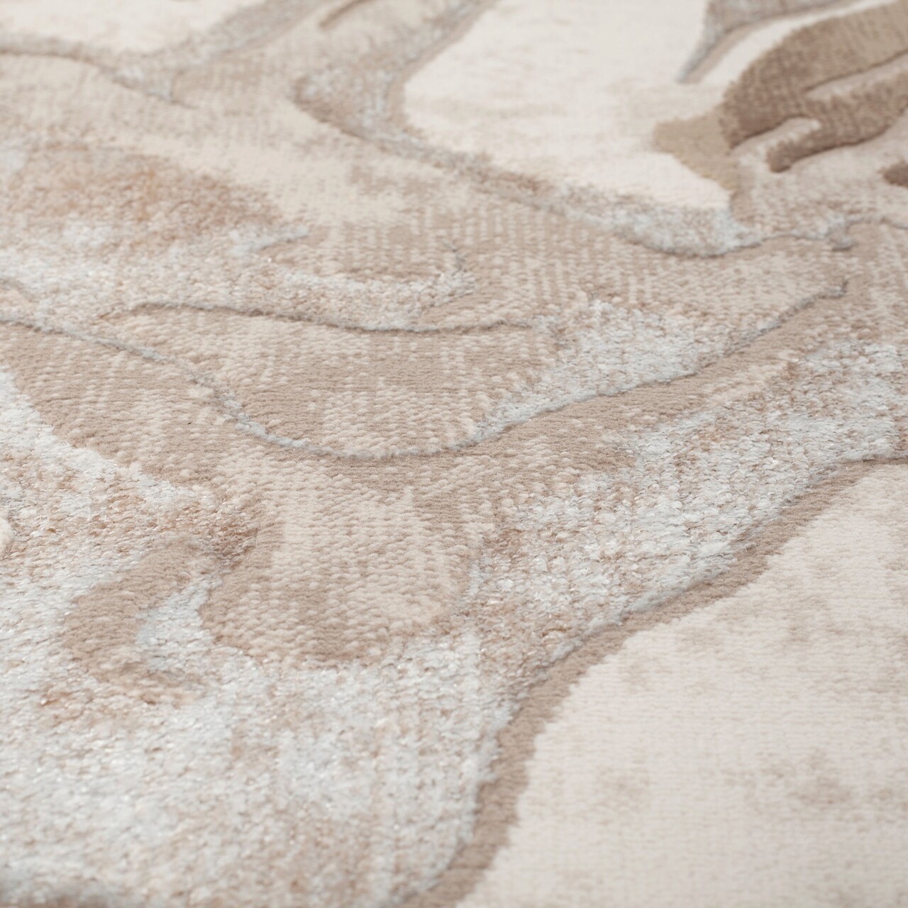 Covor Marbled, Flair Rugs, 80x300 cm, polipropilena/poliester, natural