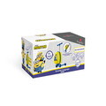 Trotineta cu valiza Berlinger, Minions Collection, 36x28x22 cm, plastic/fier/poliester, galben/albastru