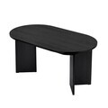 Masa extensibila, Nordure, Sorell, 160x75x90 cm, Negru