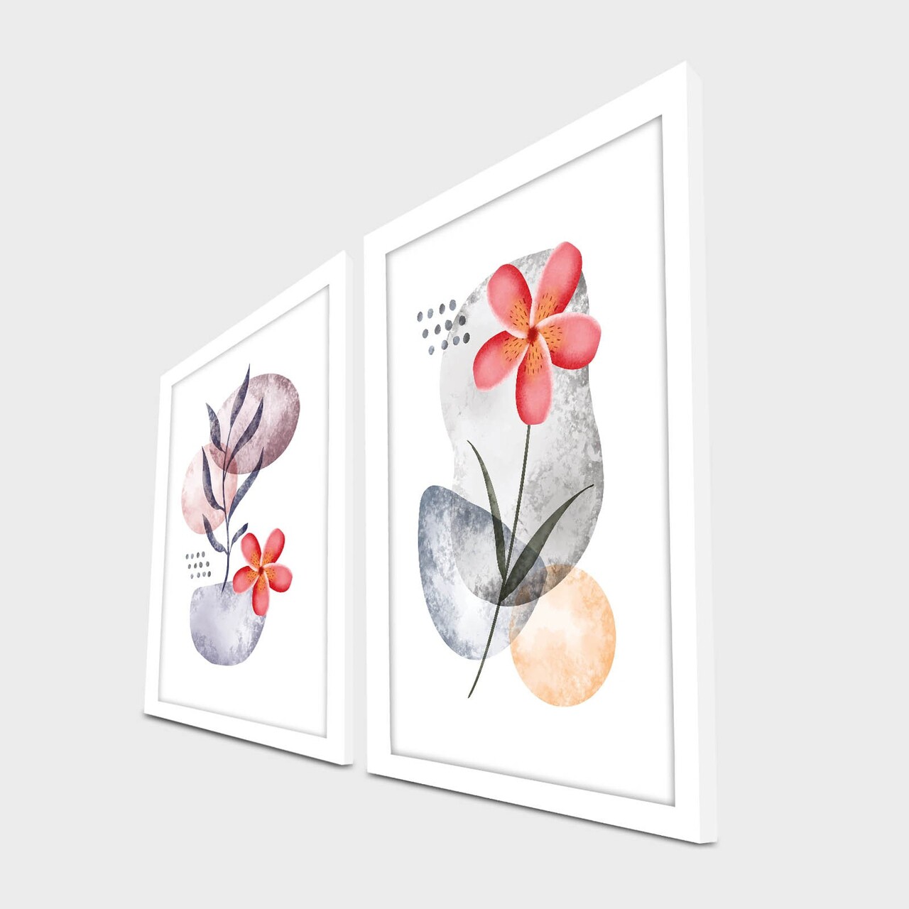 Set 2 tablouri decorative, 2p3752softct-009, Lemn, Multicolor - view 3