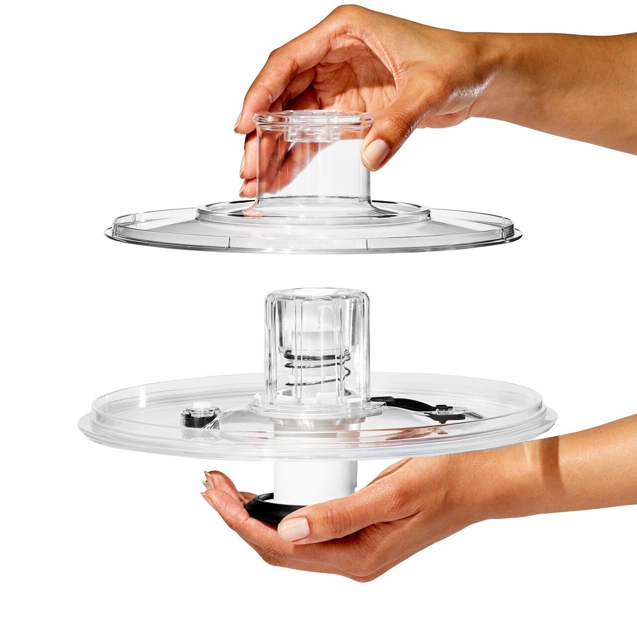 Uscator salata si verdeturi, bol de sticla, 27 cm/4,1L, "Good Grips" - OXO - imagine 5