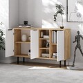 Consola, Odessa, Viyana, 120x75x29 cm, PAL, Stejar Safir / Alb