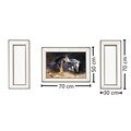 Set tablou si 2 oglinzi decorative T804, Neostill, sticla temperata, 50 x 70 cm/30 x 70 cm