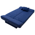 Canapea extensibila 3 locuri Tiko, Pakoworld, 200x85x90 cm, textil, albastru