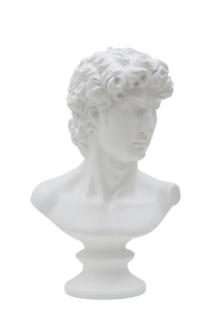 Statueta decorativa Roman, Mauro Ferretti, 21.5×14.5×34 cm, poliresina, alb