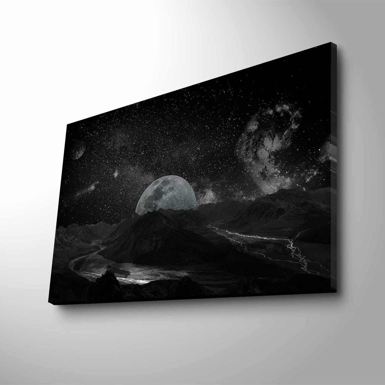 Tablou decorativ cu lumina LED, NASA-026, Dimensiune: 45 x 70 cm, Multicolor - view 2