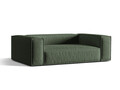 Canapea 3 locuri, Nuria-215, Micadoni Home, 210x110x72 cm, tesatura structurata chenille, verde moss