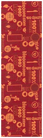 Covor pentru bucatarie vegan, decorino, 67x250 cm, poliester, rosu